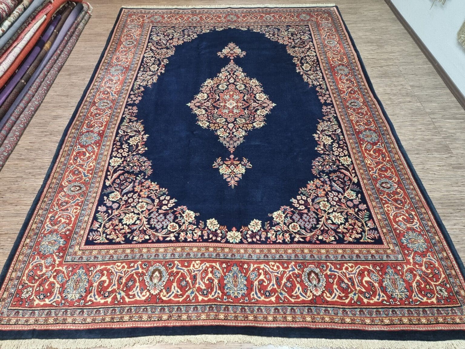 Perserteppich Sarough 380x266 cm Schurwolle handgeknüpft