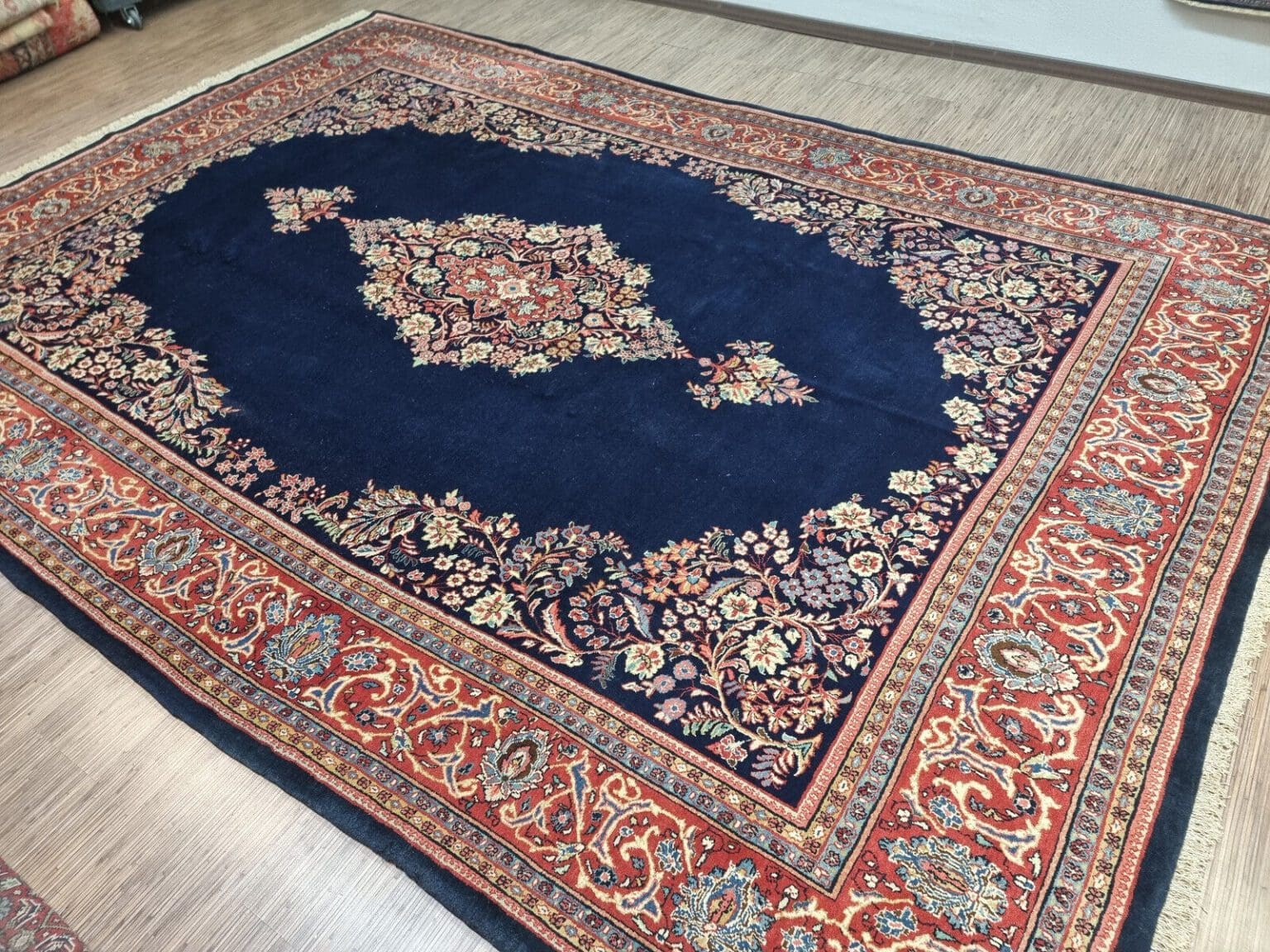 Perserteppich Sarough 380x266 cm Schurwolle handgeknüpft