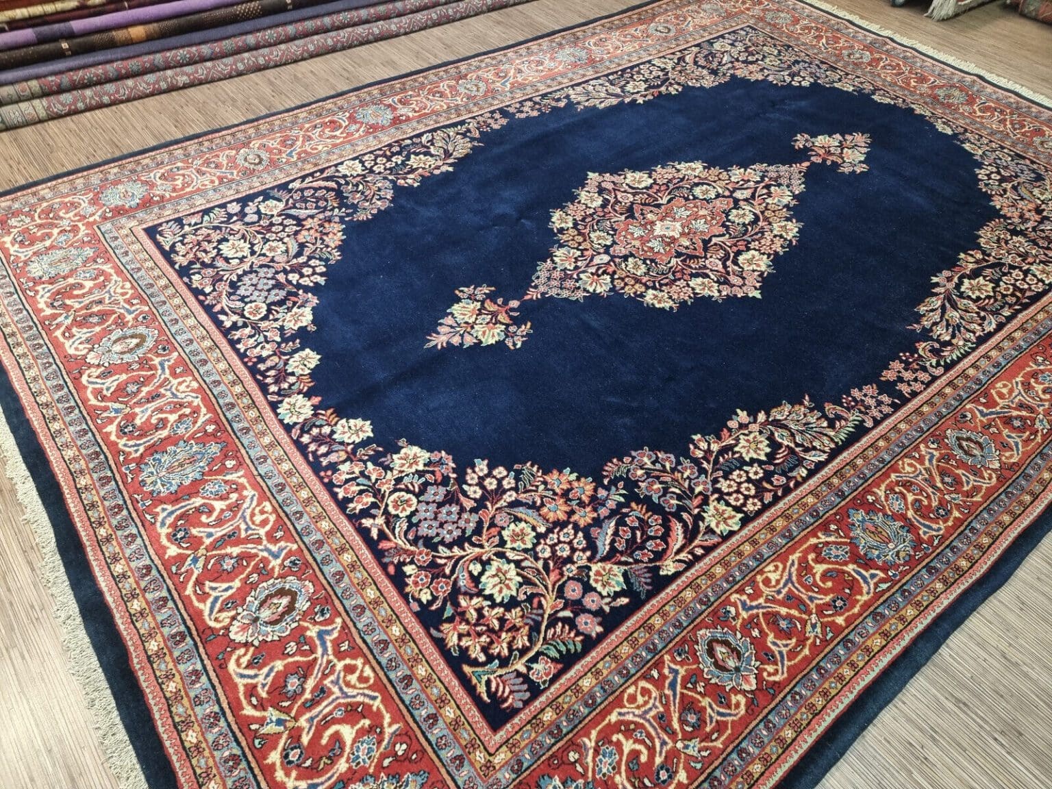 Perserteppich Sarough 380x266 cm Schurwolle handgeknüpft