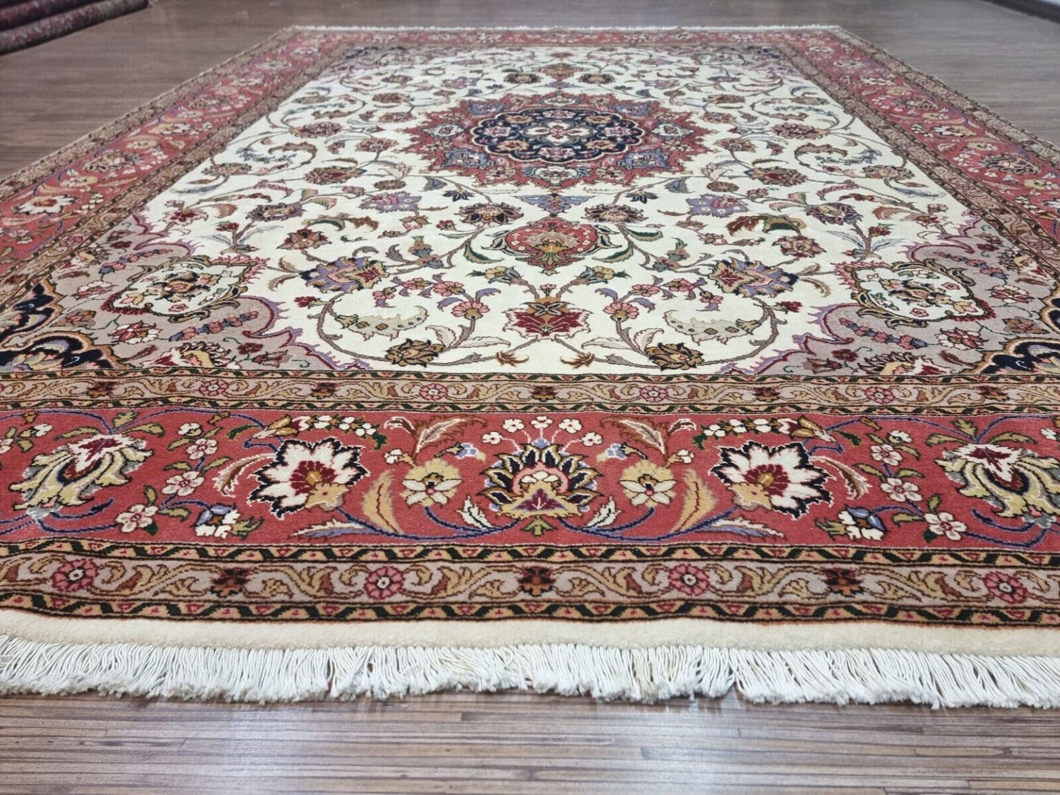 Perserteppich Täbriz 202x257 cm Korkwolle handgeknüpft