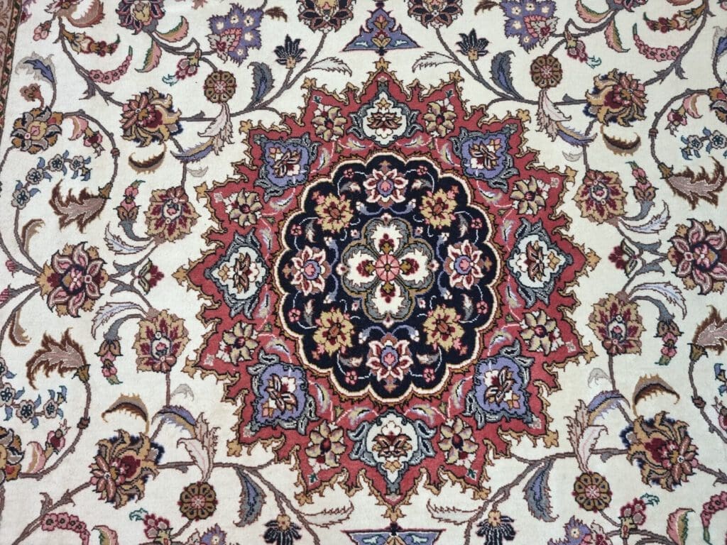 Perserteppich Täbriz 202x257 cm Korkwolle handgeknüpft
