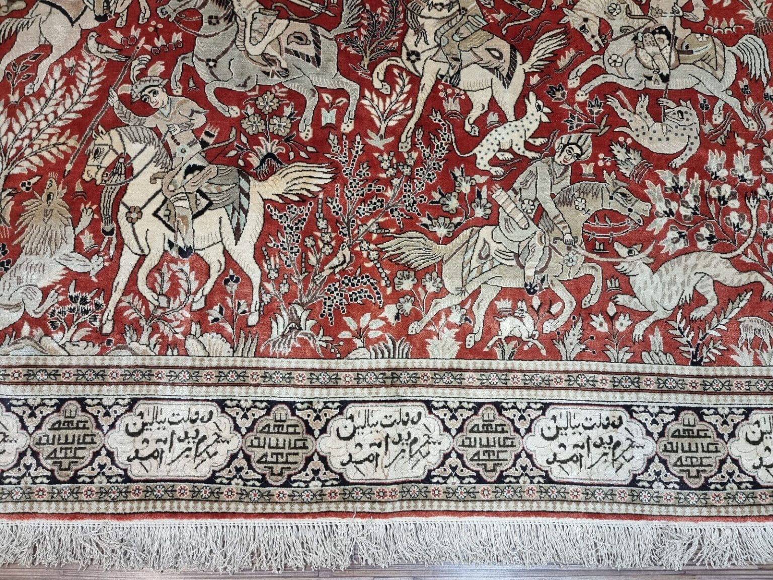 Perserteppich Ghom 153x109 cm Seide handgeknüpft