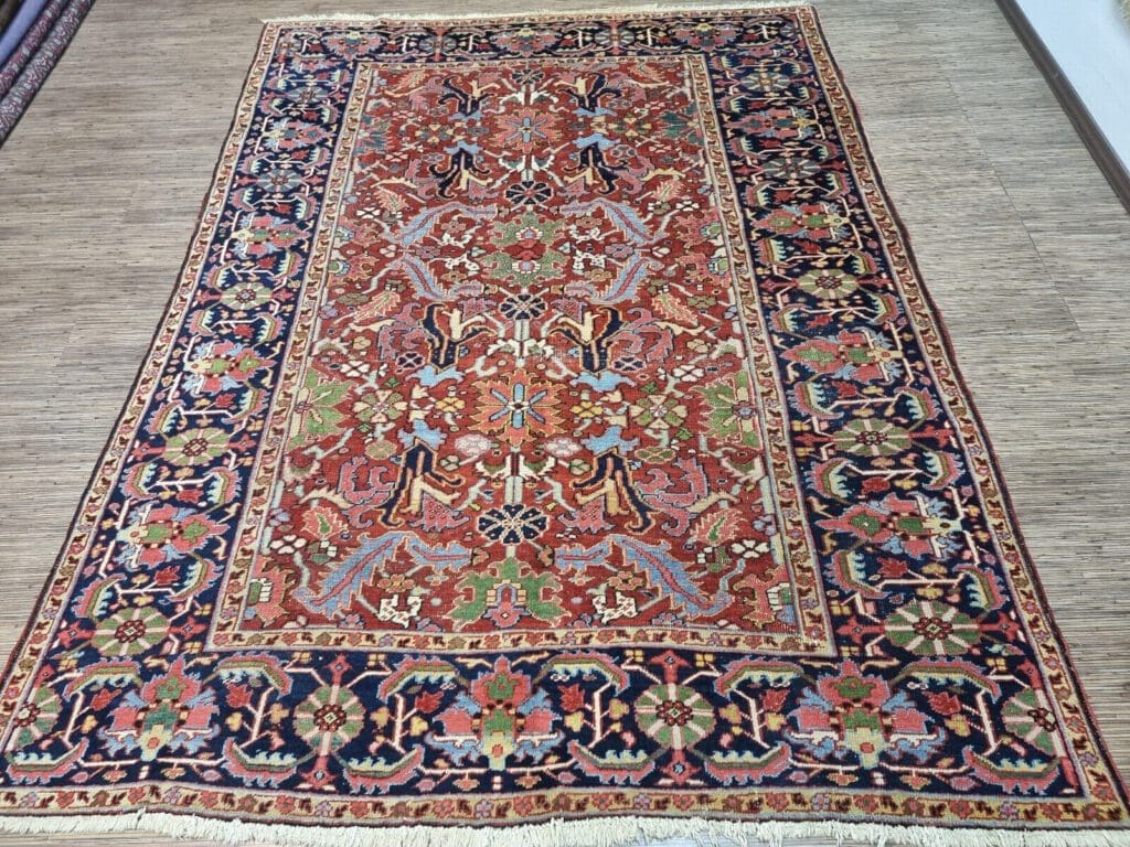 Perserteppich Heriz 292x220 cm Schurwolle handgeknüpft