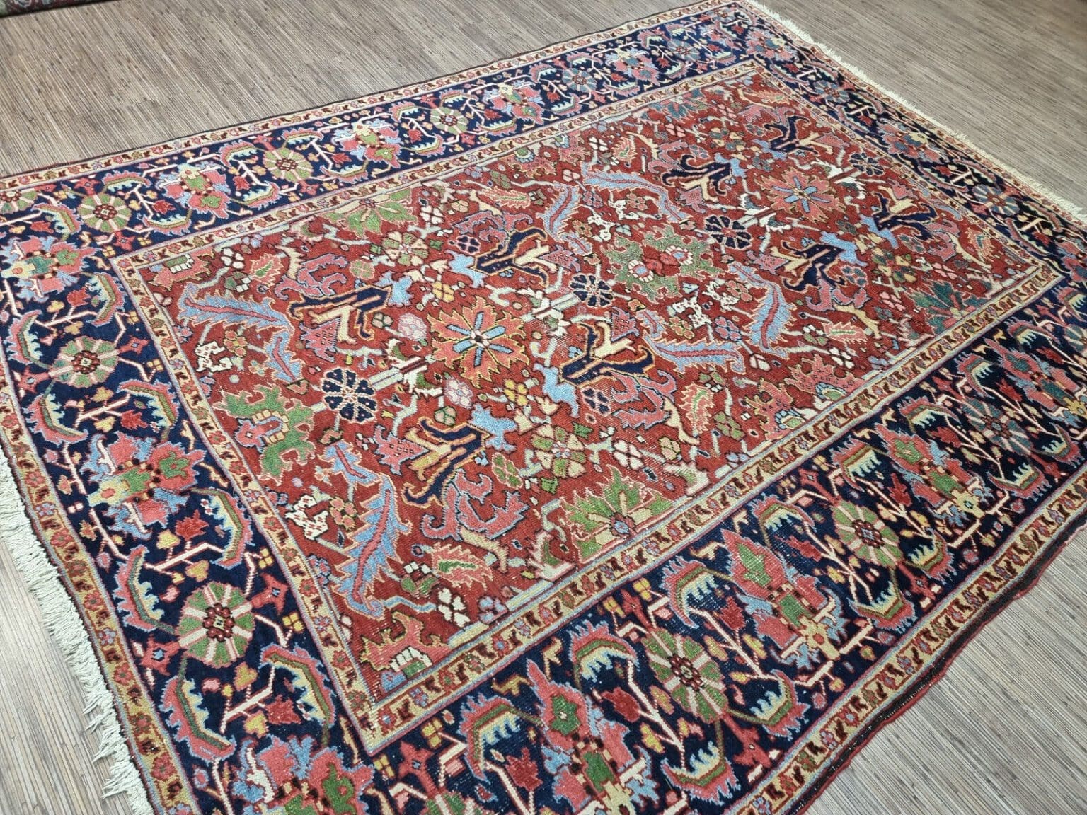 Perserteppich Heriz 292x220 cm Schurwolle handgeknüpft
