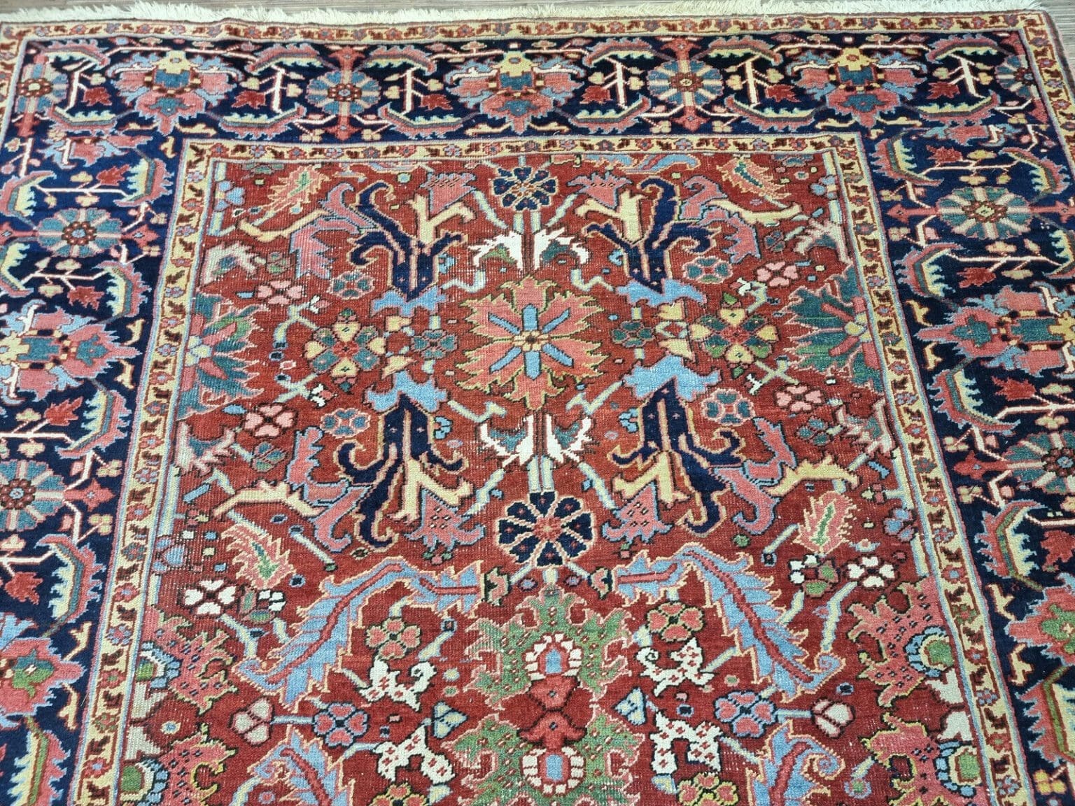 Perserteppich Heriz 292x220 cm Schurwolle handgeknüpft
