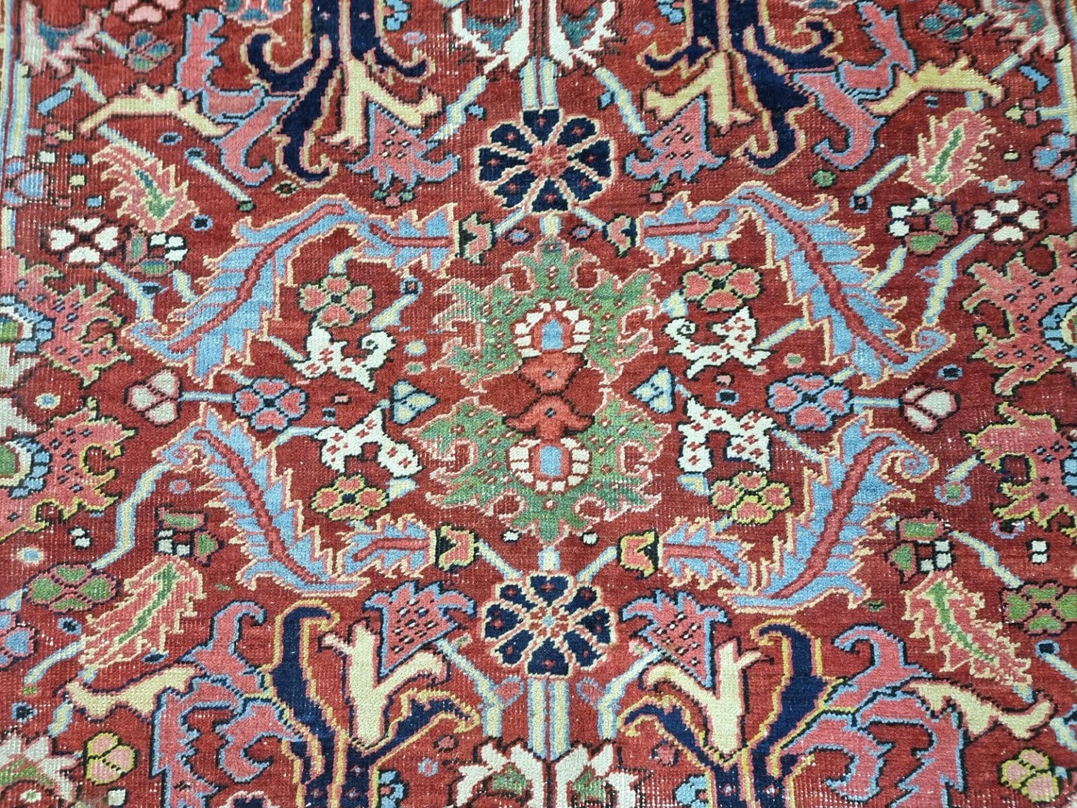 Perserteppich Heriz 292x220 cm Schurwolle handgeknüpft