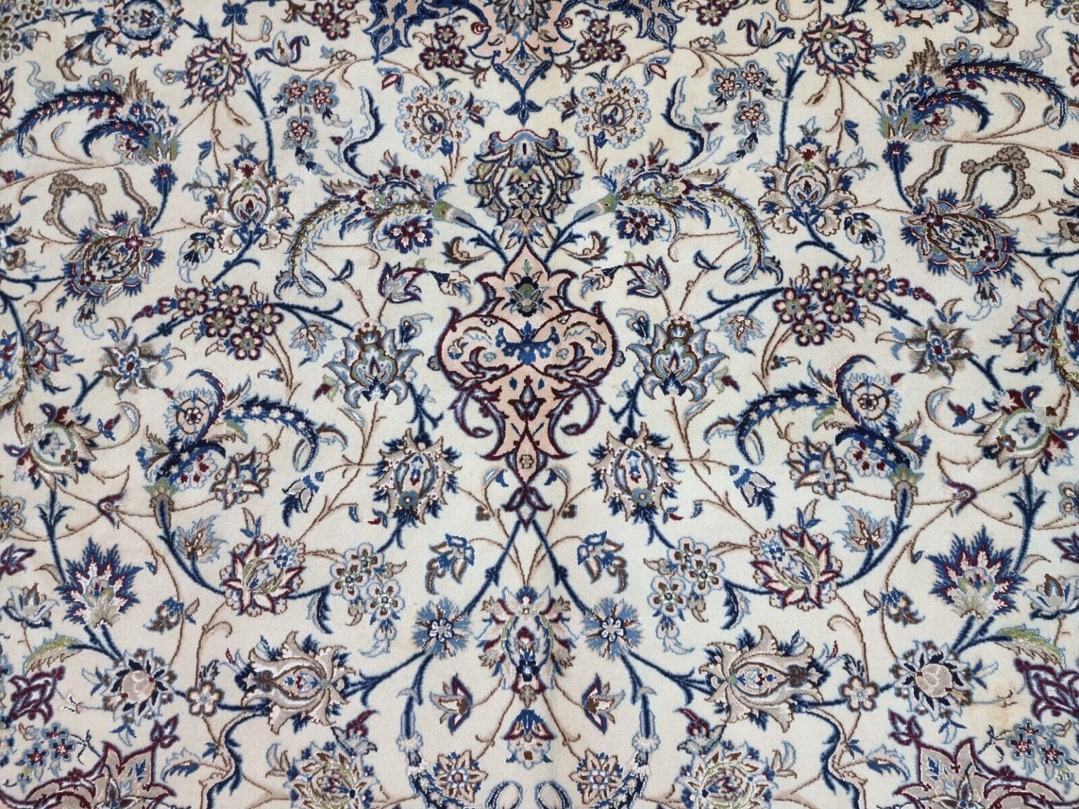 Perserteppich Nain 368 x 261 cm Korkwolle handgeknüpft