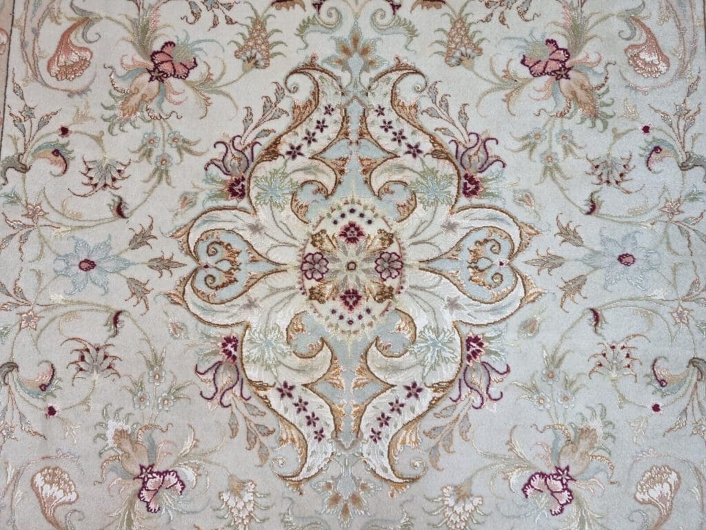 Perserteppich Täbriz 207 x 147 cm Korkwolle handgeknüpft