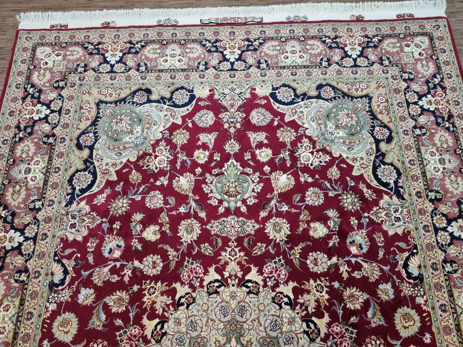 Perserteppich Täbriz 305x202 cm Korkwolle handgeknüpft