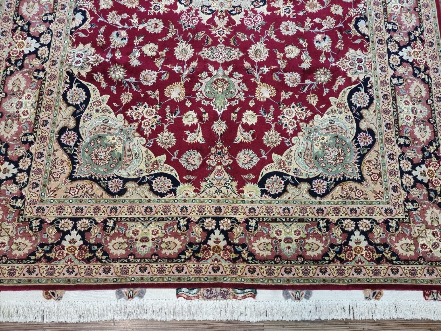 Perserteppich Täbriz 305x202 cm Korkwolle handgeknüpft