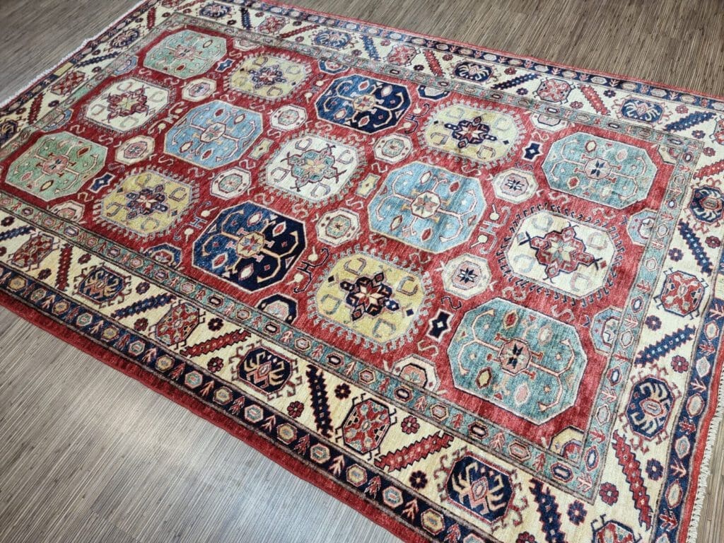 Orientteppich Kazak 278 x 180 cm Wolle handgeknüpft