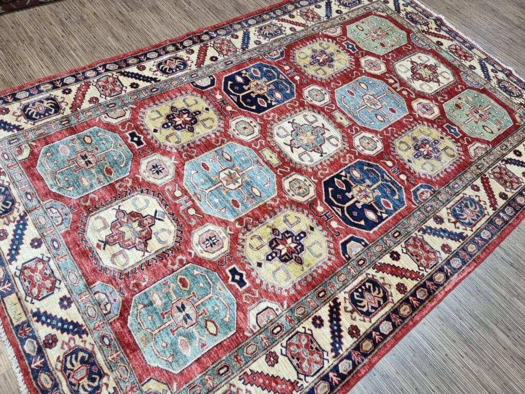 Orientteppich Kazak 278 x 180 cm Wolle handgeknüpft