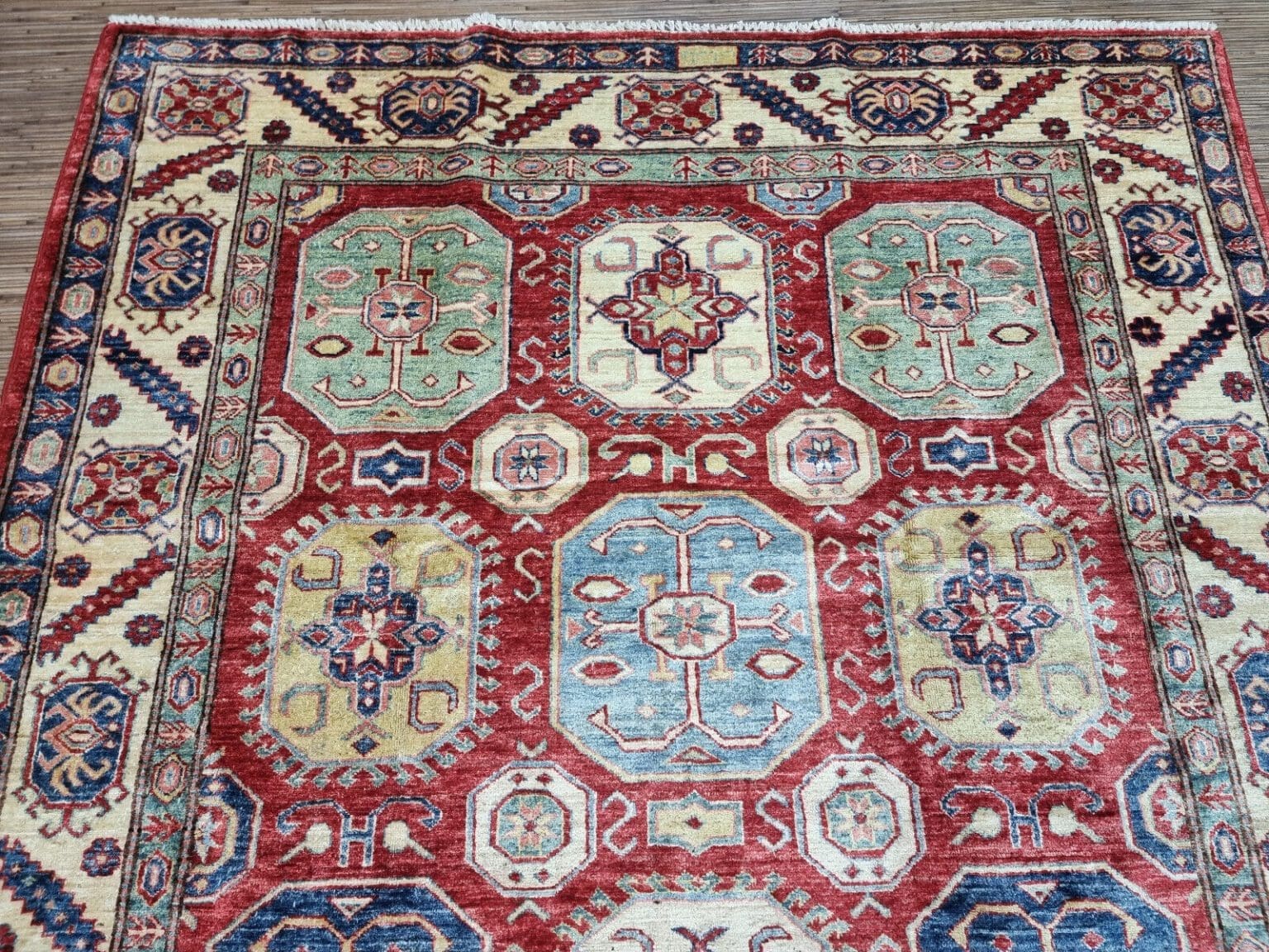 Orientteppich Kazak 278 x 180 cm Wolle handgeknüpft