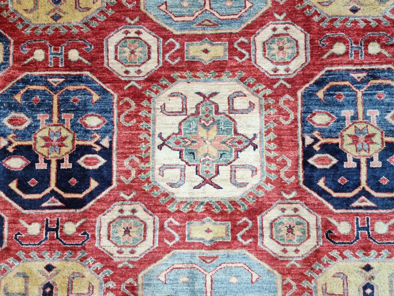 Orientteppich Kazak 278 x 180 cm Wolle handgeknüpft