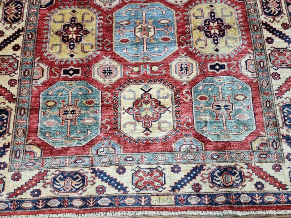 Orientteppich Kazak 278 x 180 cm Wolle handgeknüpft