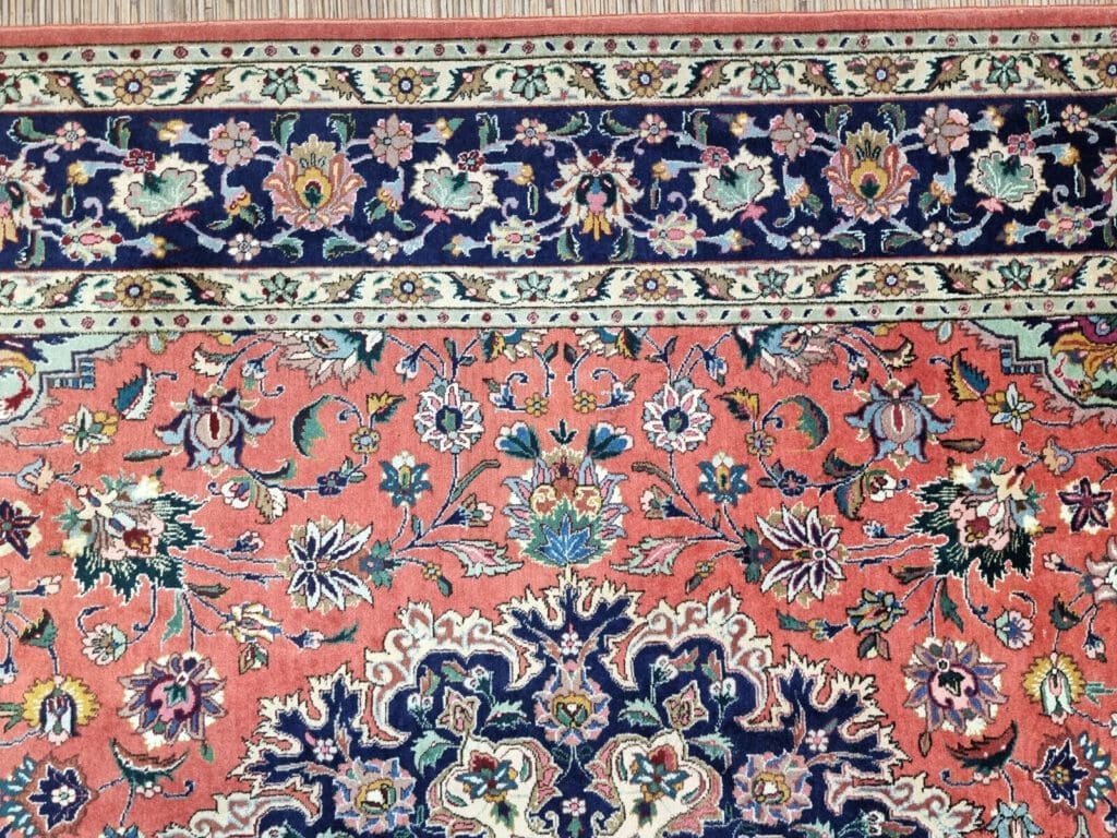 Perserteppich Täbriz 286 x 178 cm Korkwolle handgeknüpft