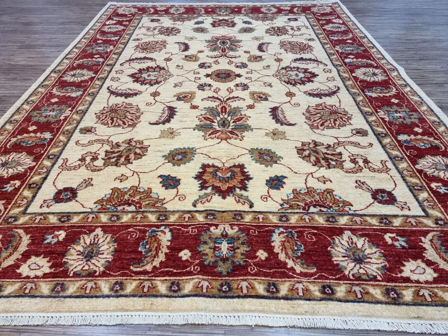 Orientteppich Pakistan 229x173 cm Wolle handgeknüpft