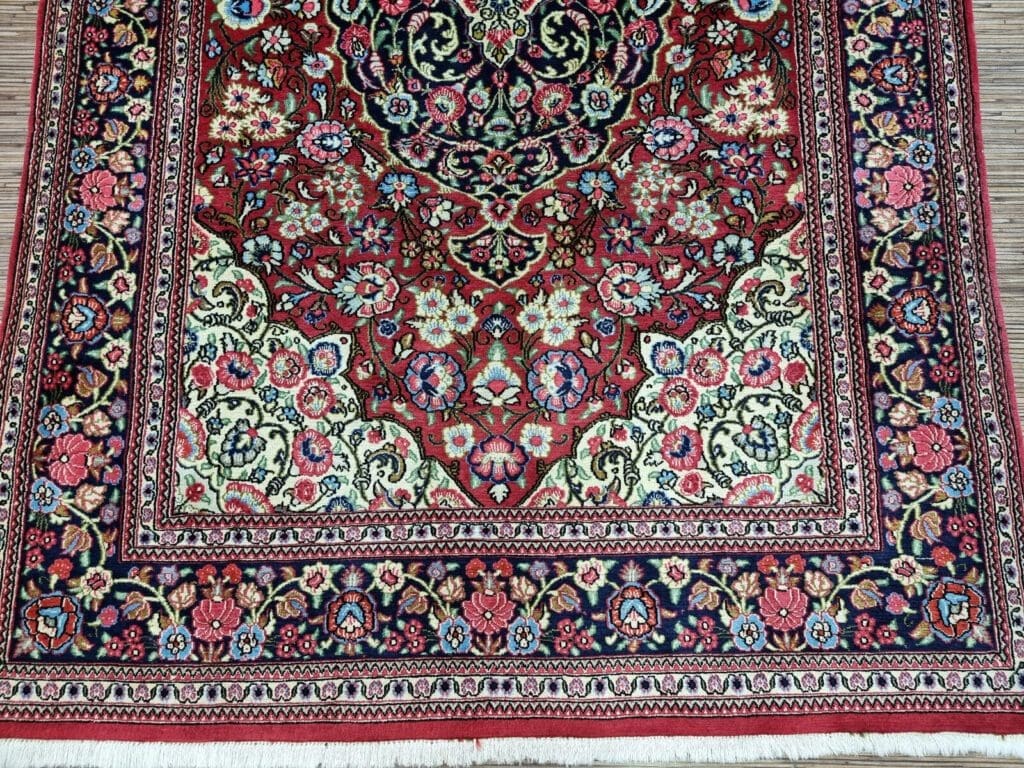 Perserteppich Ghom 209 x 135 cm Schurwolle handgeknüpft