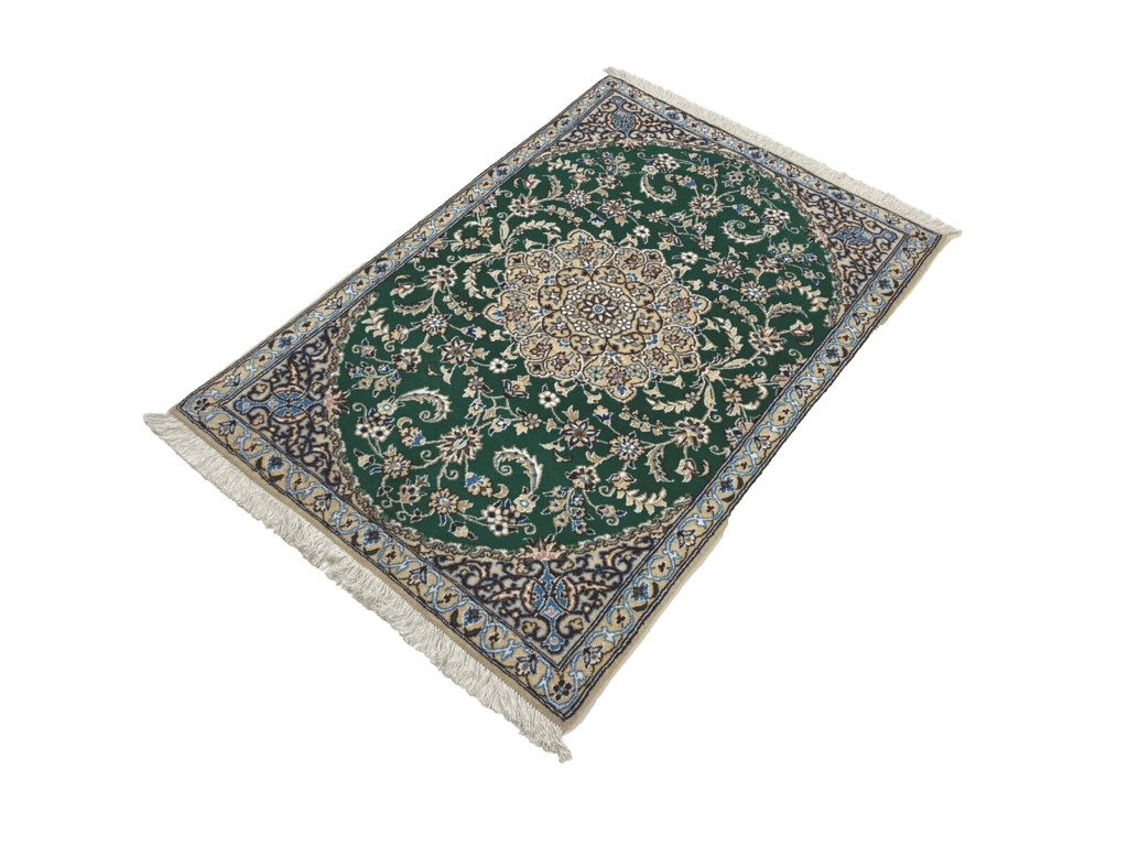 Perserteppich Nain 133 x 88 cm Schurwolle handgeknüpft