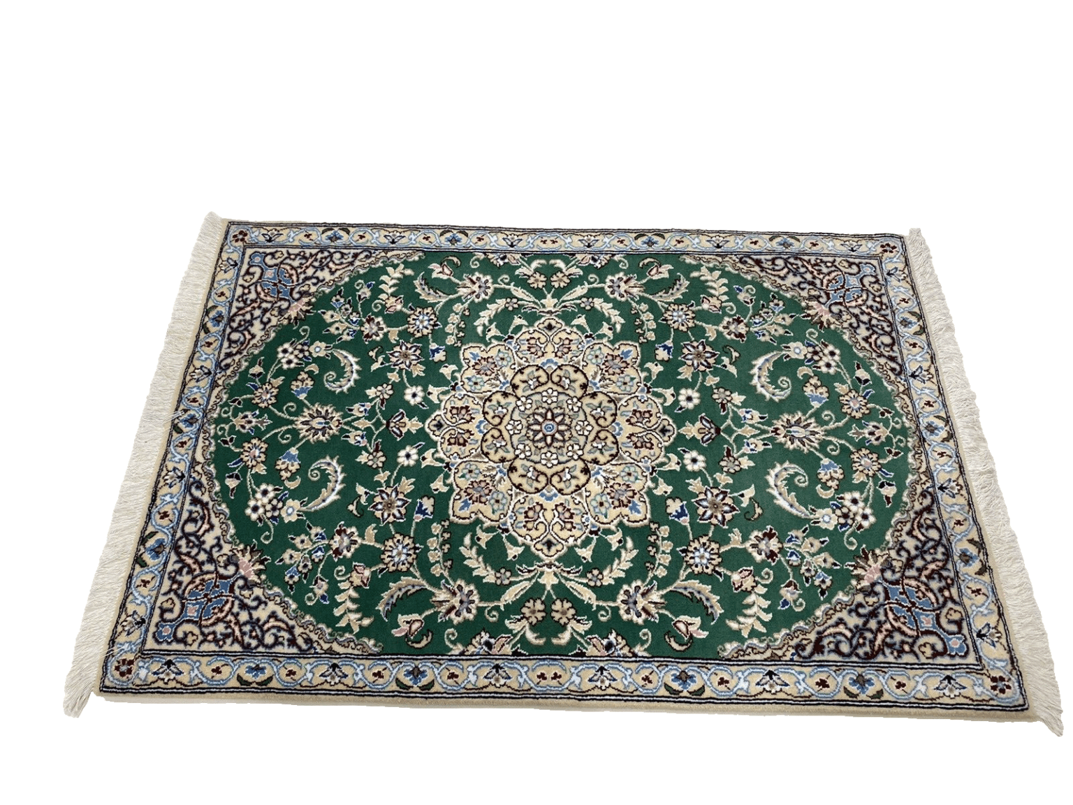 Perserteppich Nain 133 x 88 cm Schurwolle handgeknüpft