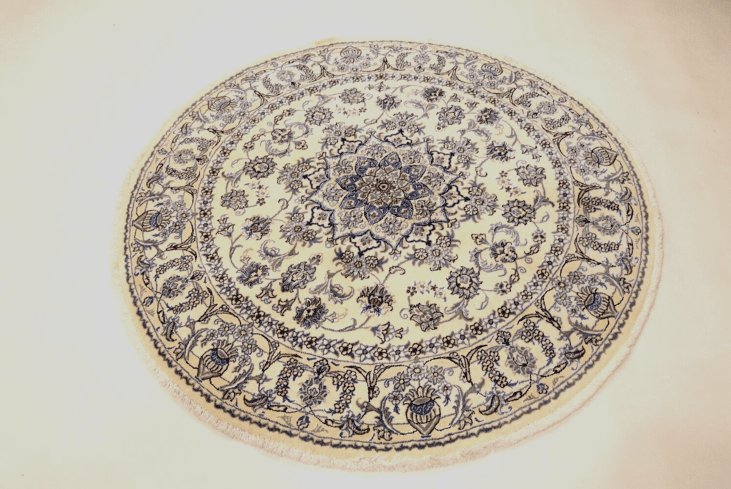 runder-perserteppich-200-x-200-cm-300000-knoten-m-90-schurwolle-10 Perserteppich Nain 200 x 200 cm Schurwolle handgeknüpft