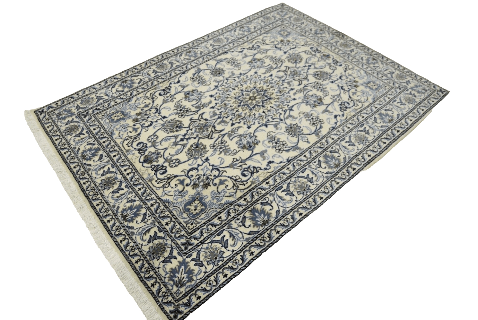 Perserteppich Super Nain 207 x 148 cm Wolle handgeknüpft