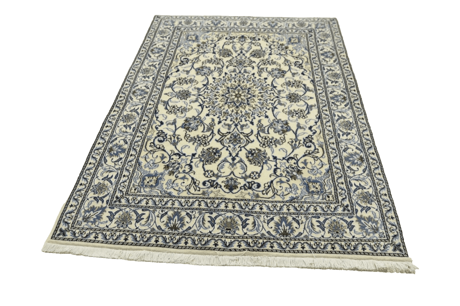 Perserteppich Super Nain 207 x 148 cm Wolle handgeknüpft