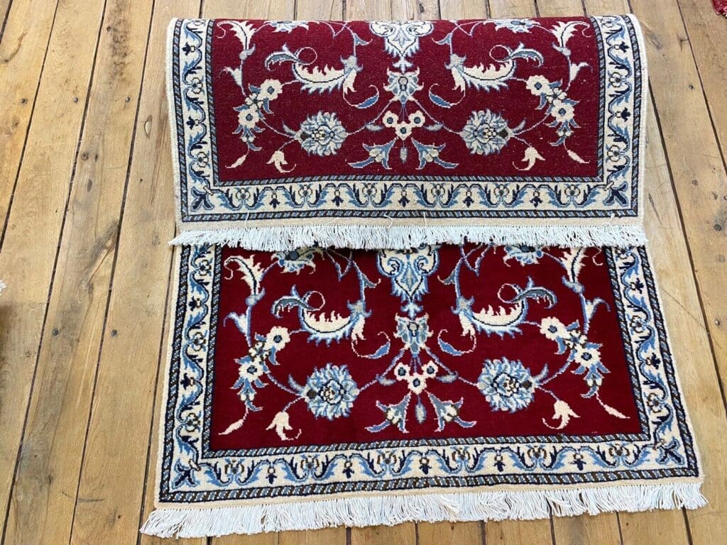 Perserteppich Nain 140 x 88 cm Wolle handgeknüpft