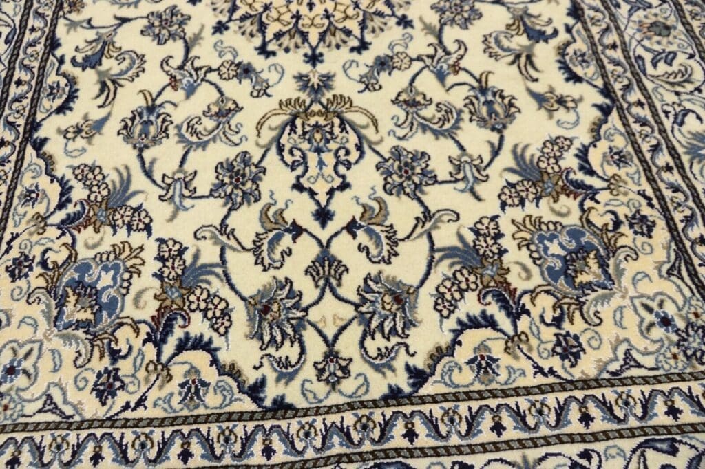 wunderschoner-perserteppich-super-nain-248-x-165-cm-ca-300000-knoten-m-1-4 Perserteppich Nain 248 x 165 cm Wolle handgeknüpft