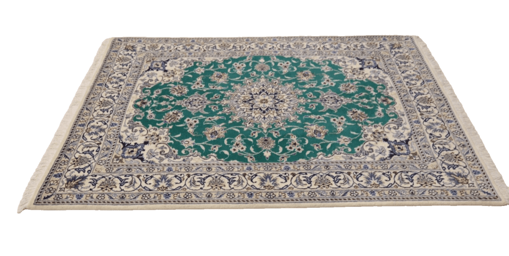 wunderschoner-orientteppich-super-nain-200x150-cm-300000-knoten-m-90-1-1 Perserteppich Nain 200 x 150 cm Wolle handgeknüpft