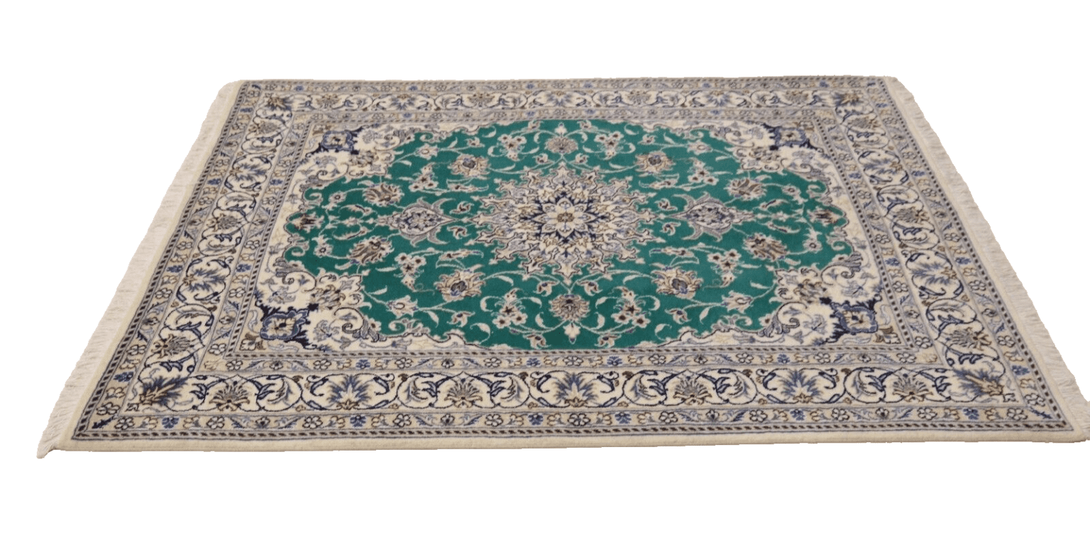 wunderschoner-orientteppich-super-nain-200x150-cm-300000-knoten-m-90-1-1 Perserteppich Nain 200 x 150 cm Wolle handgeknüpft