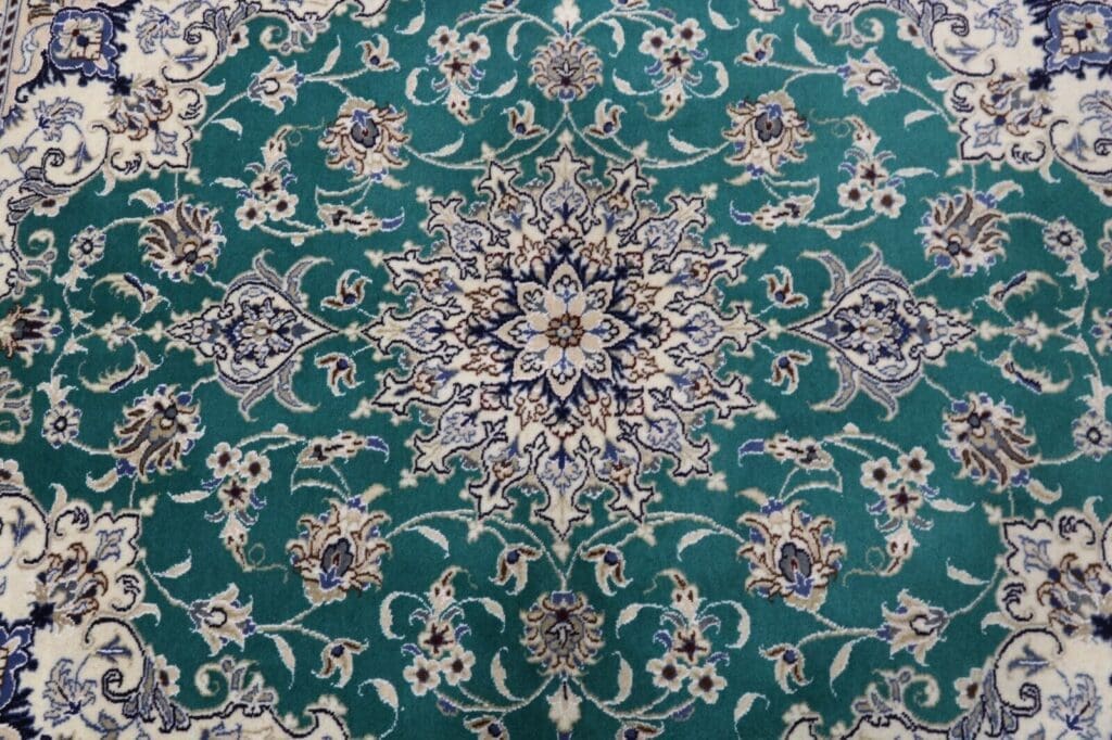 wunderschoner-orientteppich-super-nain-200x150-cm-300000-knoten-m-90 Perserteppich Nain 200 x 150 cm Wolle handgeknüpft