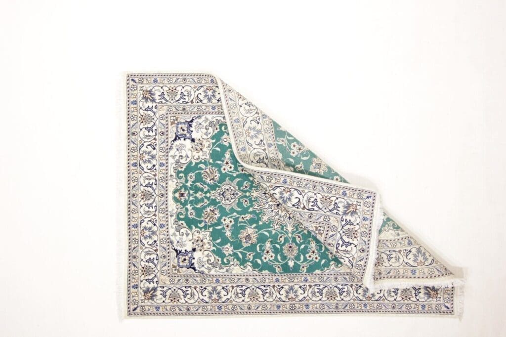 wunderschoner-orientteppich-super-nain-200x150-cm-300000-knoten-m-90-1-1 Perserteppich Nain 200 x 150 cm Wolle handgeknüpft