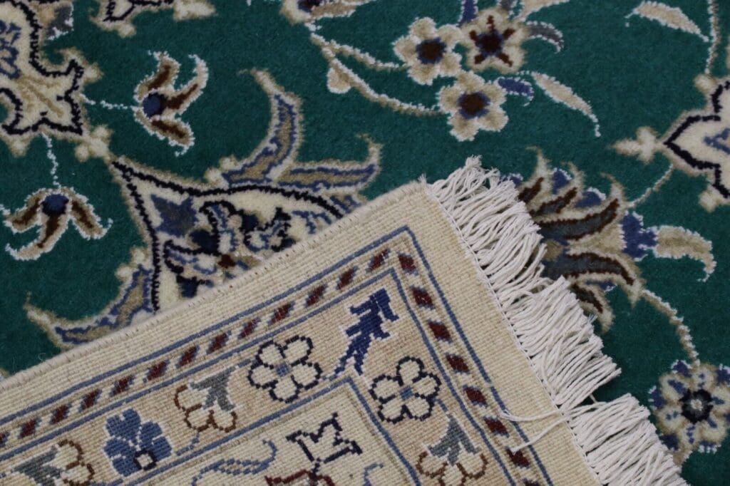 wunderschoner-orientteppich-super-nain-200x150-cm-300000-knoten-m-90-1-4 Perserteppich Nain 200 x 150 cm Wolle handgeknüpft