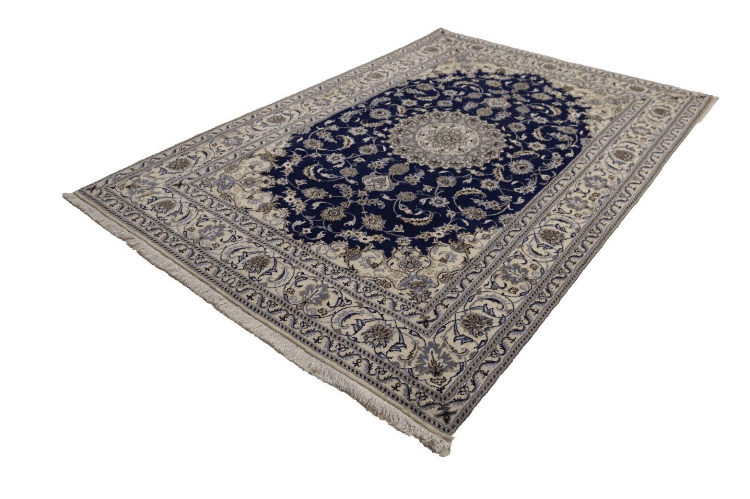 wunderschoner-perserteppich-nain-293-x-196-cm-ca-300000-knoten-m-90-1-2 Perserteppich Nain 293 x 196 cm Wolle handgeknüpft