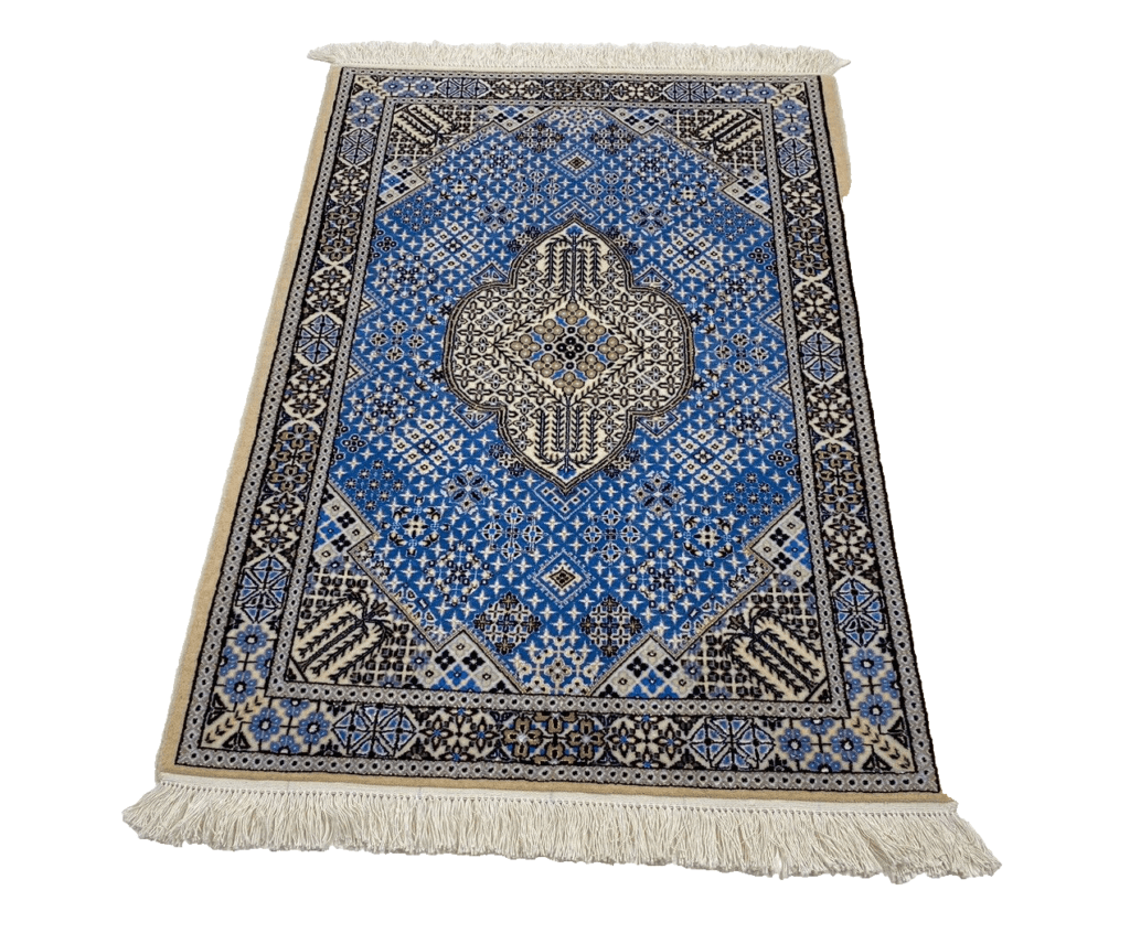 Perserteppich Nain 124 x 82 cm Korkwolle handgeknüpft