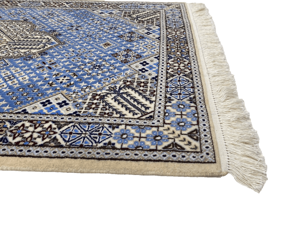 Perserteppich Nain 124 x 82 cm Korkwolle handgeknüpft