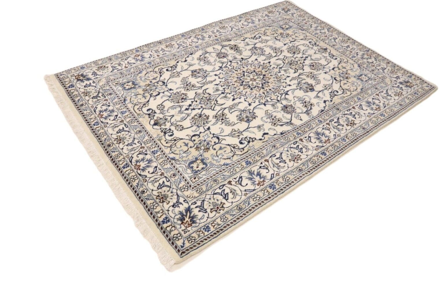 Perserteppich Nain 205 x 148 cm Wolle handgeknüpft