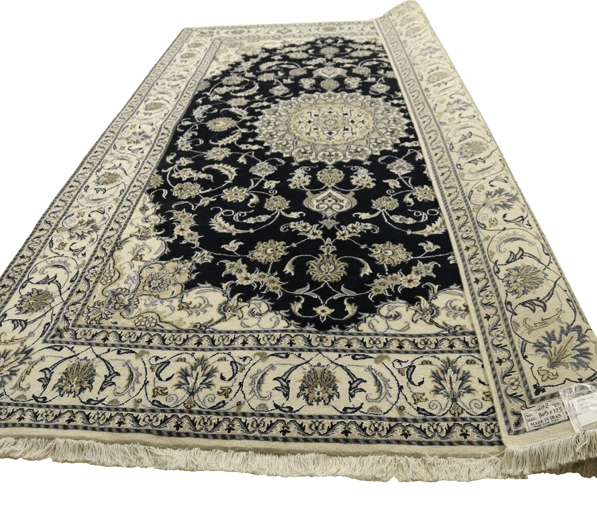 orientteppich-super-nain-305-x-193-cm-ca-300000-knoten-m-90-1-4 Perserteppich Nain 305 x 193 cm Wolle handgeknüpft