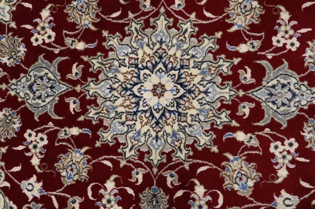 wunderschoner-orientteppich-nain-200x150-cm-300000-knoten-m-90-1-2 Perserteppich Nain 200 x 150 cm Wolle handgeknüpft