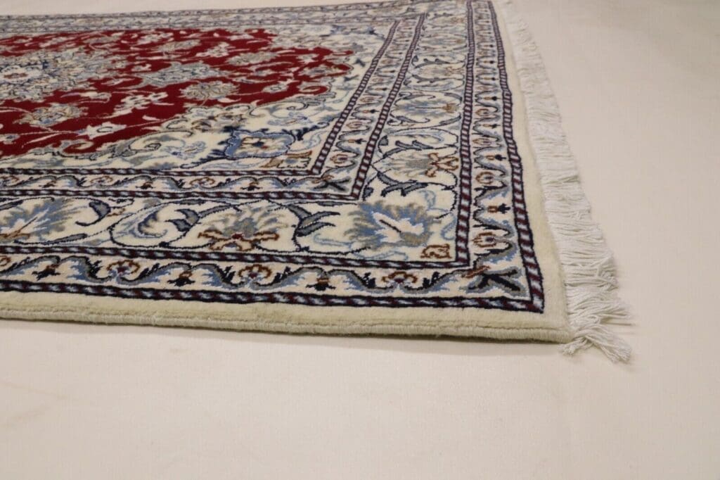 wunderschoner-orientteppich-nain-200x150-cm-300000-knoten-m-90-1-3 Perserteppich Nain 200 x 150 cm Wolle handgeknüpft