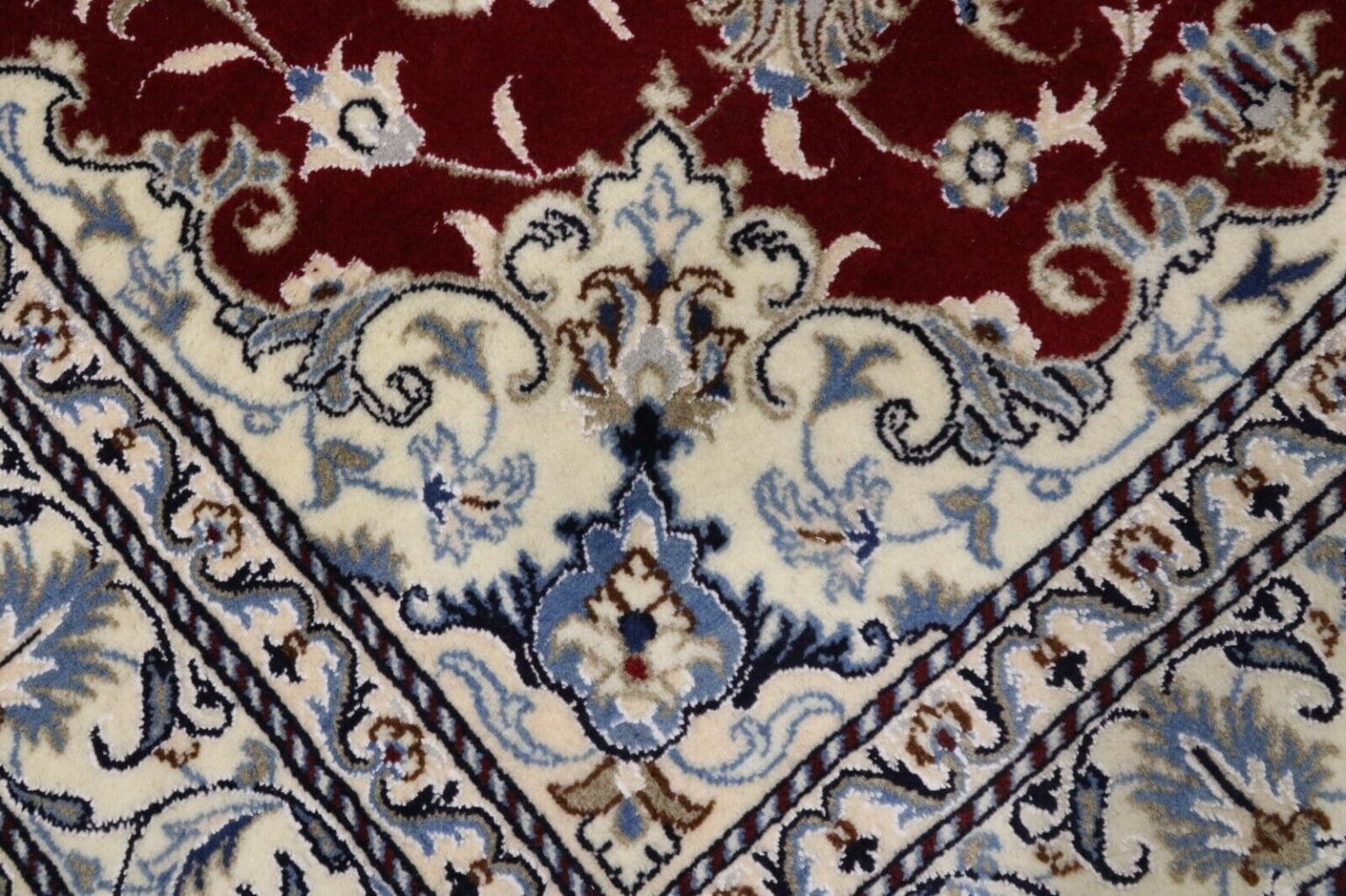 wunderschoner-orientteppich-nain-200x150-cm-300000-knoten-m-90-1-7 Perserteppich Nain 200 x 150 cm Wolle handgeknüpft