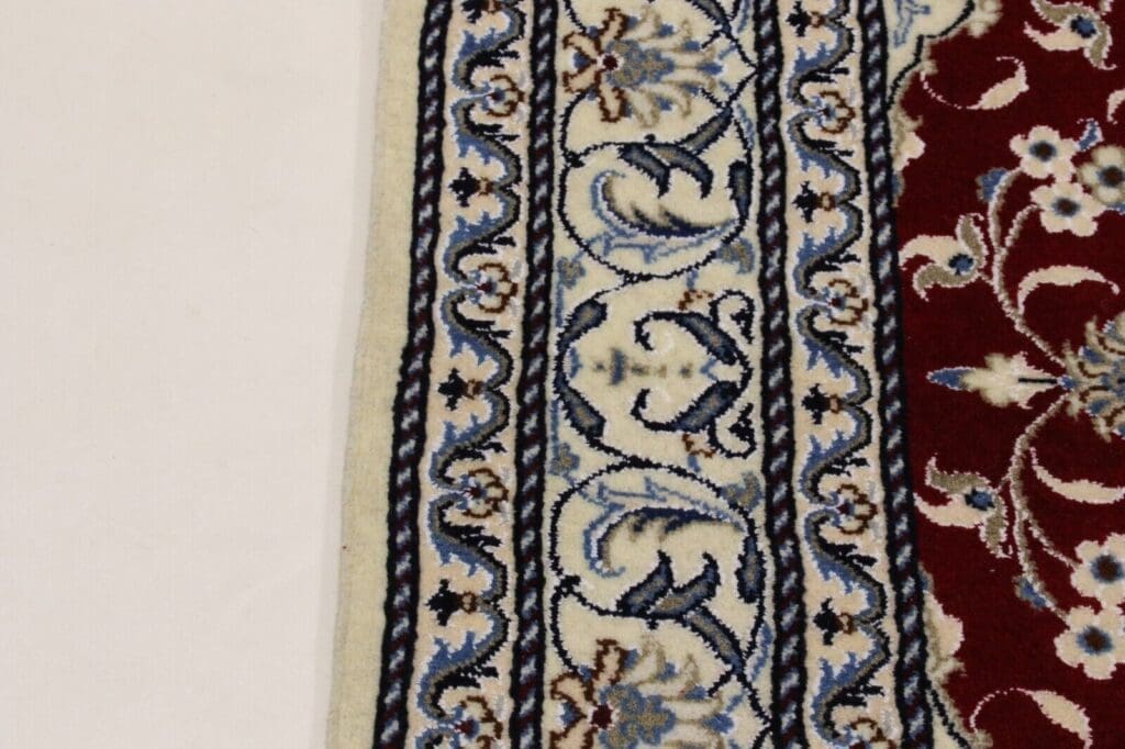 wunderschoner-orientteppich-nain-200x150-cm-300000-knoten-m-90-1-8 Perserteppich Nain 200 x 150 cm Wolle handgeknüpft