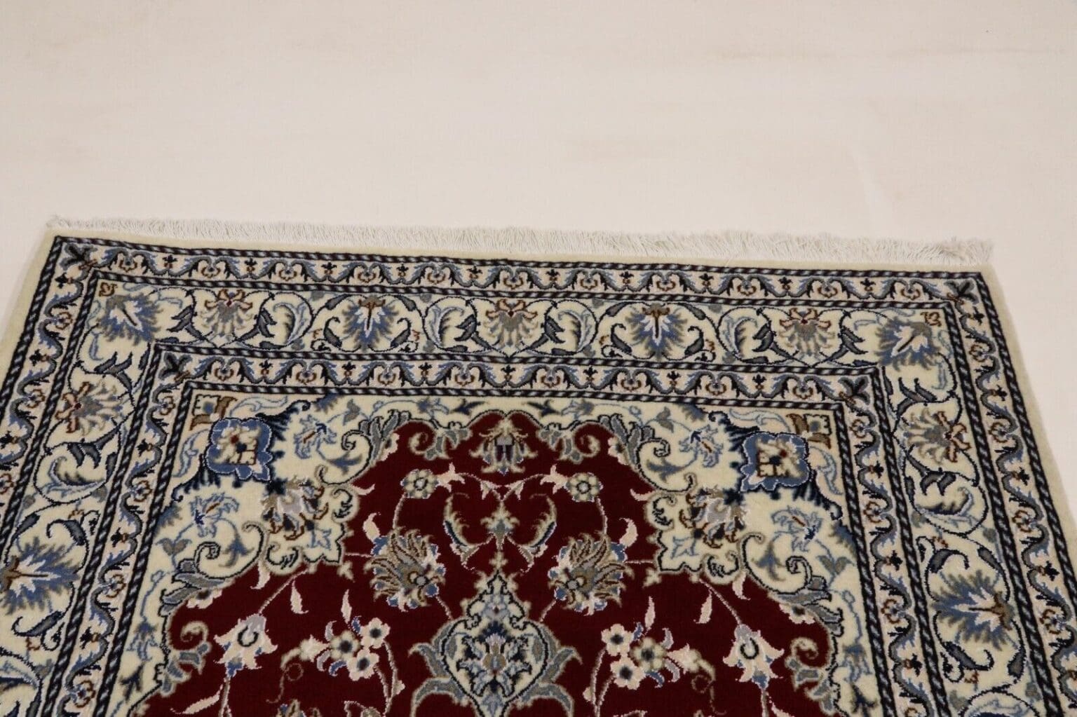 wunderschoner-orientteppich-nain-200x150-cm-300000-knoten-m-90-1-9 Perserteppich Nain 200 x 150 cm Wolle handgeknüpft