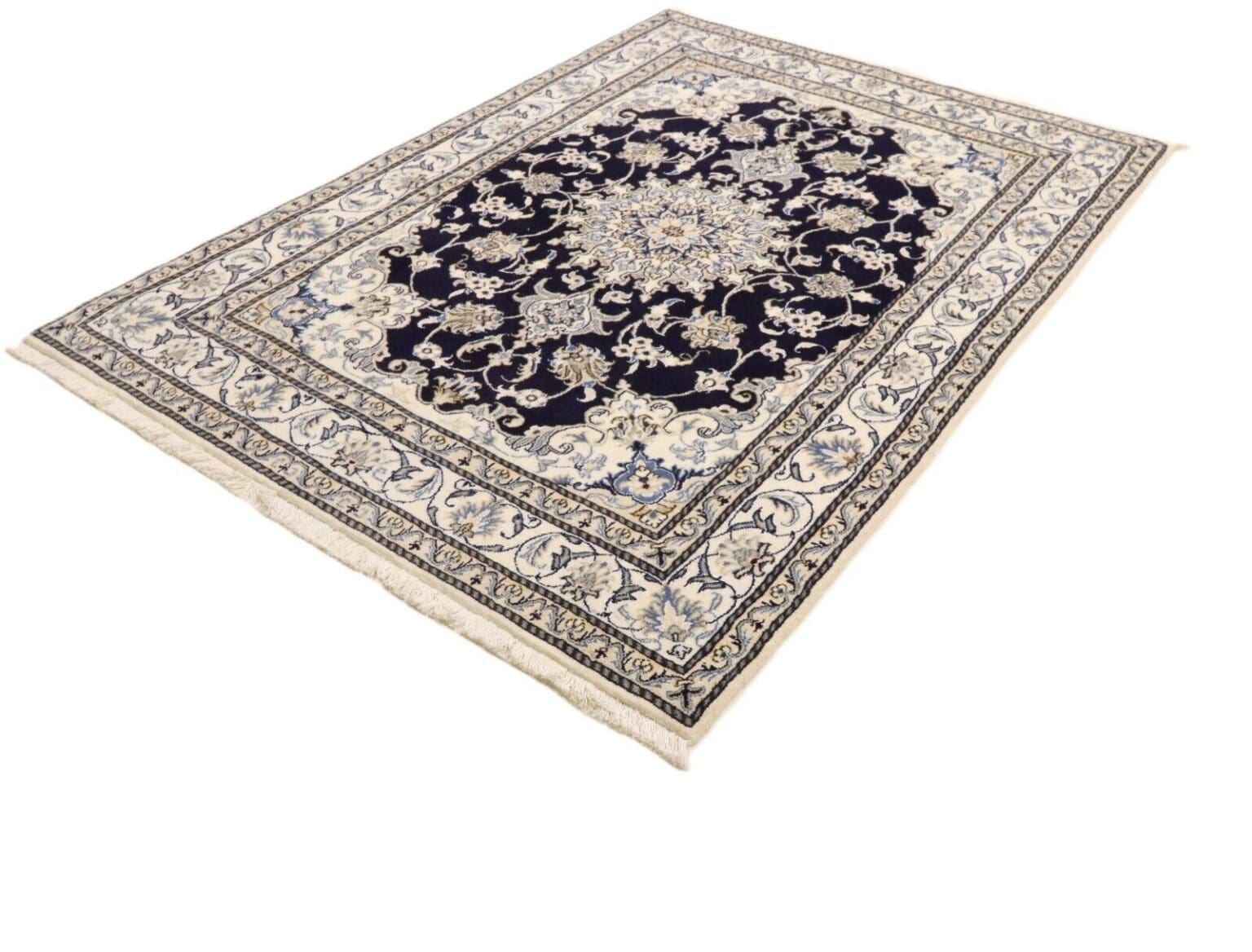 Perserteppich Nain 207 x 147 cm Schurwolle handgeknüpft