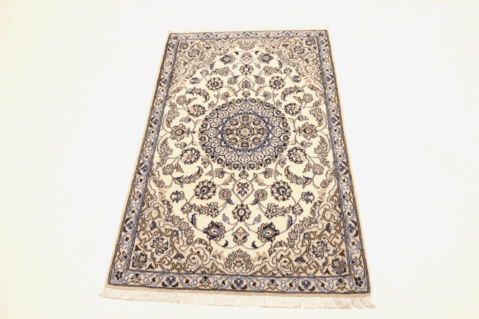 Perserteppich Super Nain 9 La 136 x 88 cm Wolle handgeknüpft