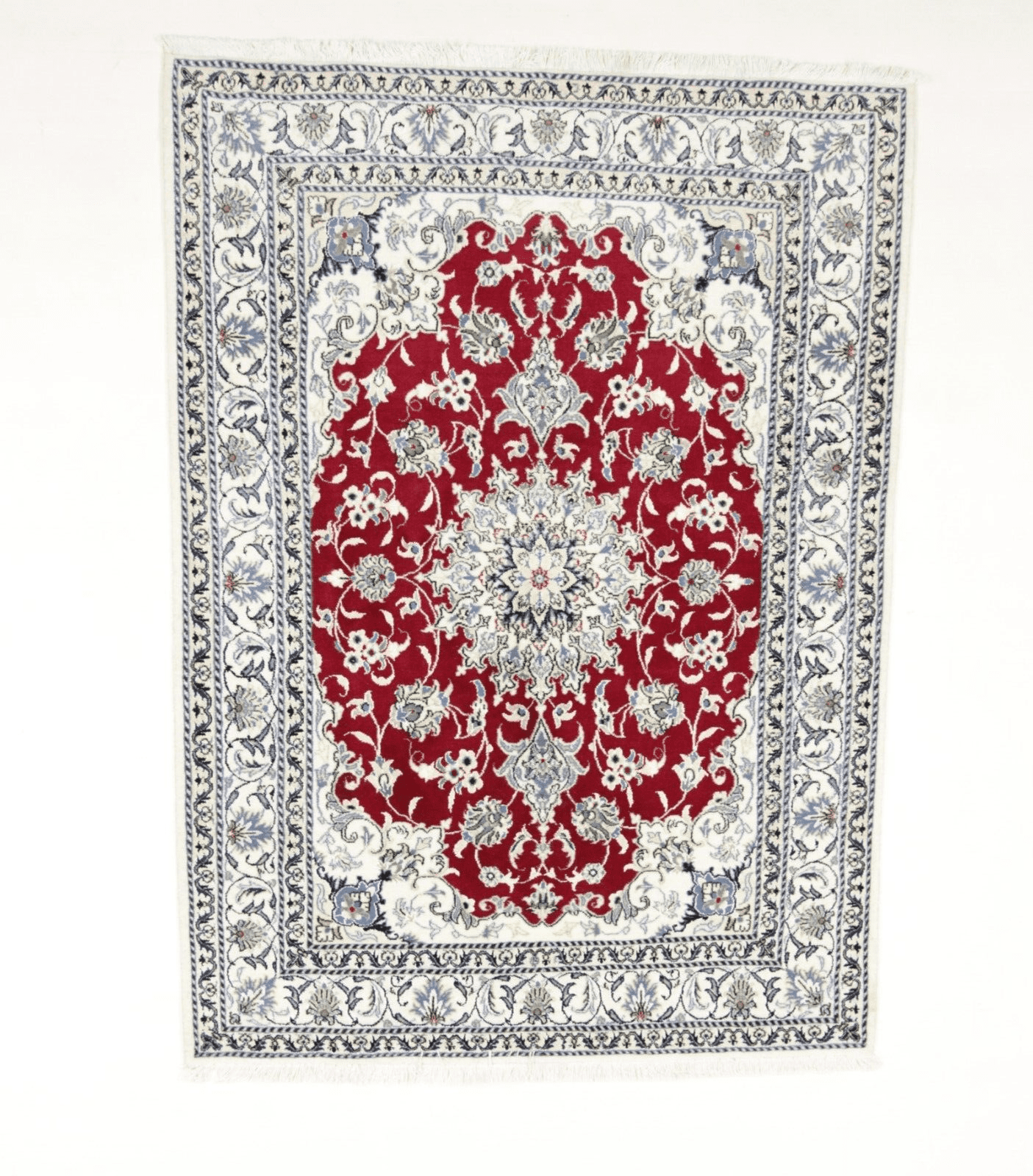 Perserteppich Nain 202x148 cm Schurwolle Handgeknüpft