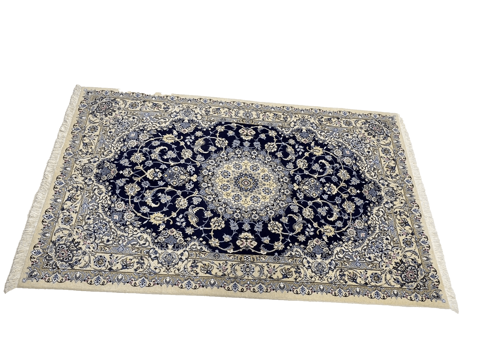 Perserteppich Nain 255 x 158 cm Wolle handgeknüpft
