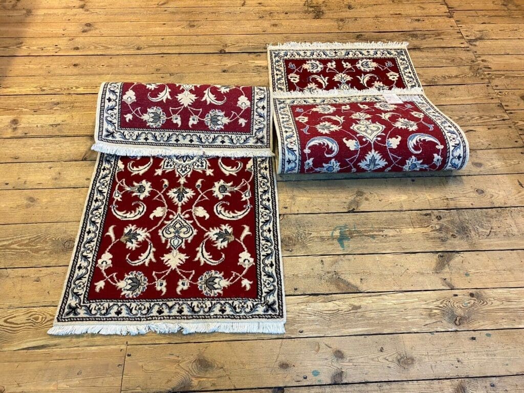 Perserteppich Nain 137 x 70 cm Wolle handgeknüpft
