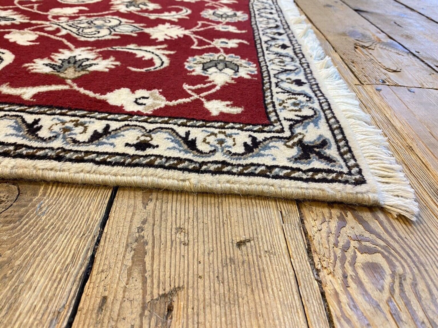 Perserteppich Nain 137 x 70 cm Wolle handgeknüpft